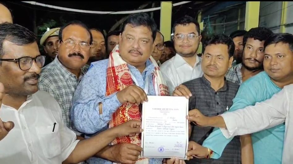 Congress leader Rakibul Hussain defeats AIUDF chief Badruddin Ajmal with over 10 lakh votes in Dhubri Congress leader Rakibul Hussain defeats AIUDF chief Badruddin Ajmal with over 10 lakh votes in Dhubri