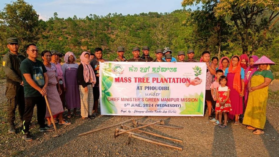 Manipur CM N Biren Singh praises Green Manipur Mission team for successful plantation drive Manipur CM N Biren Singh praises Green Manipur Mission team for successful plantation drive