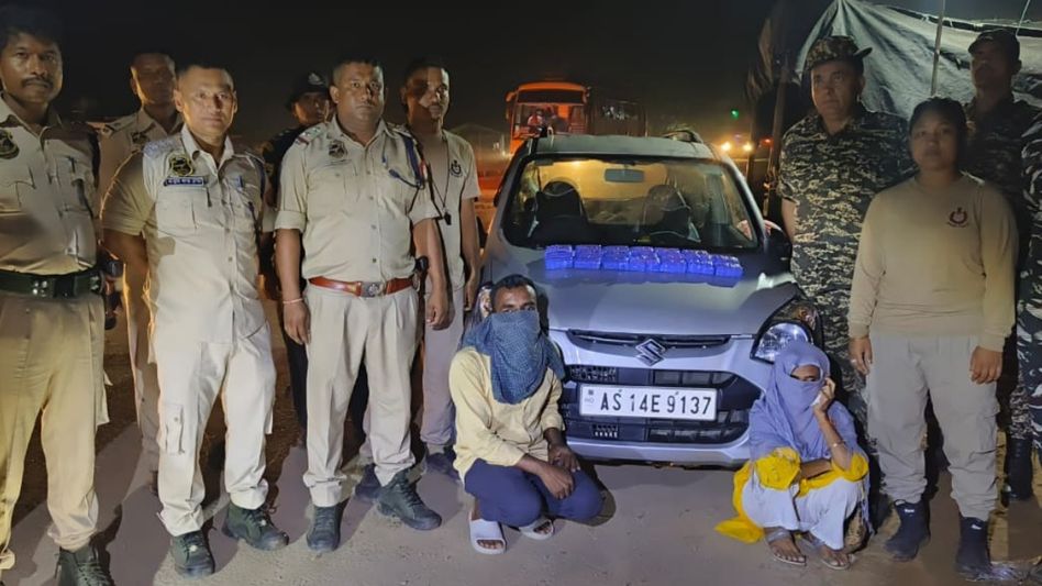 Drugs worth Rs 8 crore seized in Assam, 2 arrested Drugs worth Rs 8 crore seized in Assam, 2 arrested