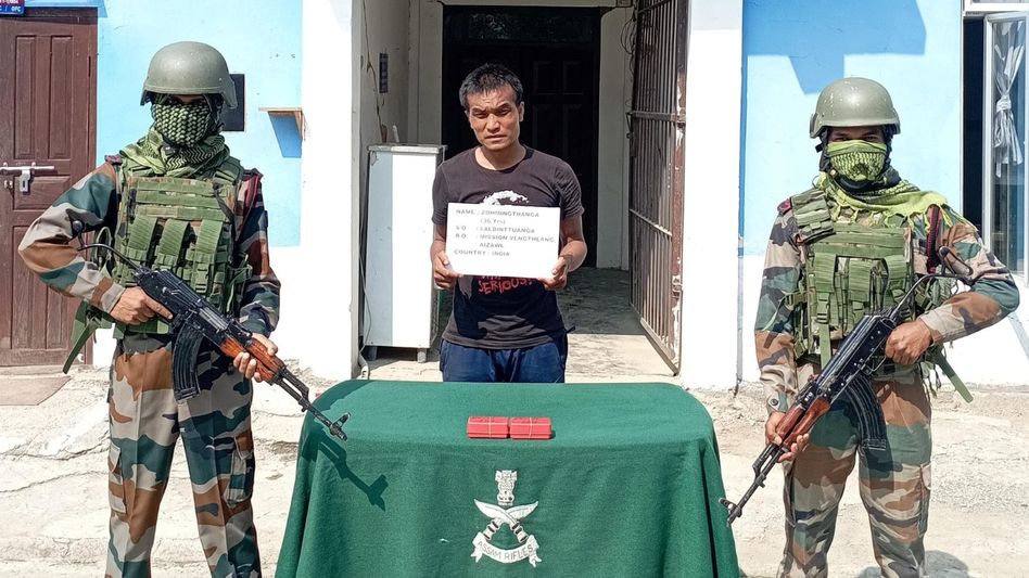 Assam Rifles recovers heroin, cigarettes and beer worth Rs 26.84 lakh in Mizoram Assam Rifles recovers heroin, cigarettes and beer worth Rs 26.84 lakh in Mizoram