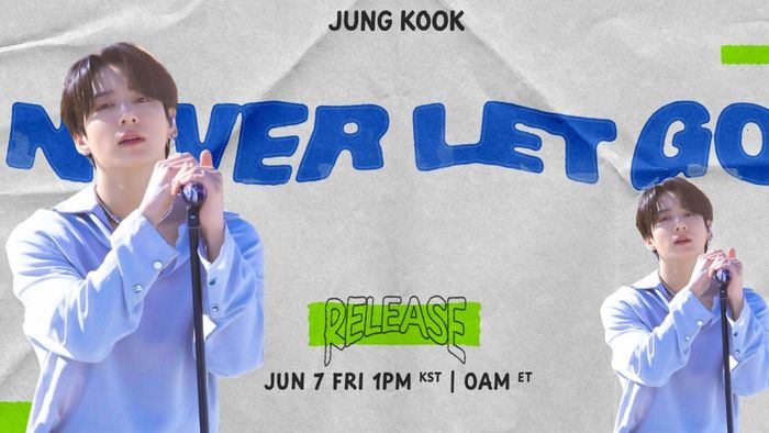 Jungkook keeps promise with solo 'Never Let Go' ahead of BTS Festa (Credit: BigHit (Song Cover art); Screenshot from song performance of 2022)