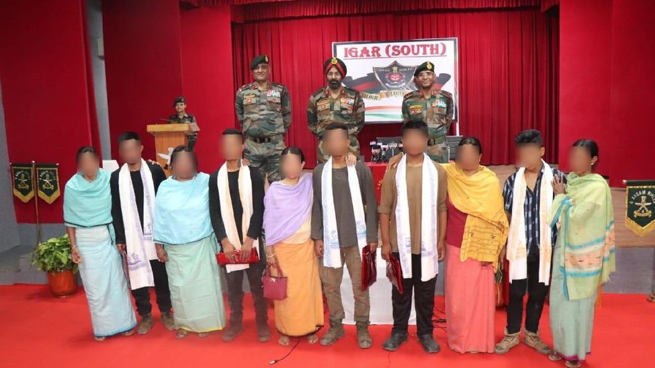 Assam Rifles rescues 5 youths from rebel recruitment groups near Indo-Myanmar border Assam Rifles rescues 5 youths from rebel recruitment groups near Indo-Myanmar border
