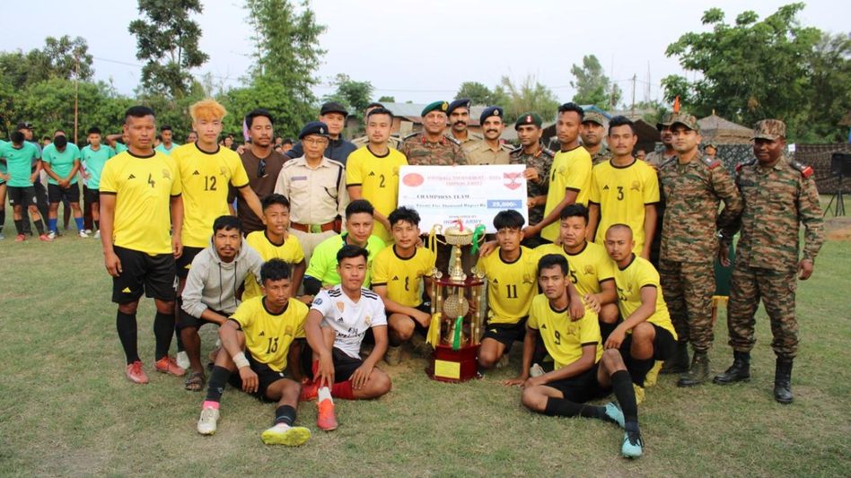 Manipur: Indian army organizes Chalou Knockout football tournament in Imphal east Manipur: Indian army organizes Chalou Knockout football tournament in Imphal east