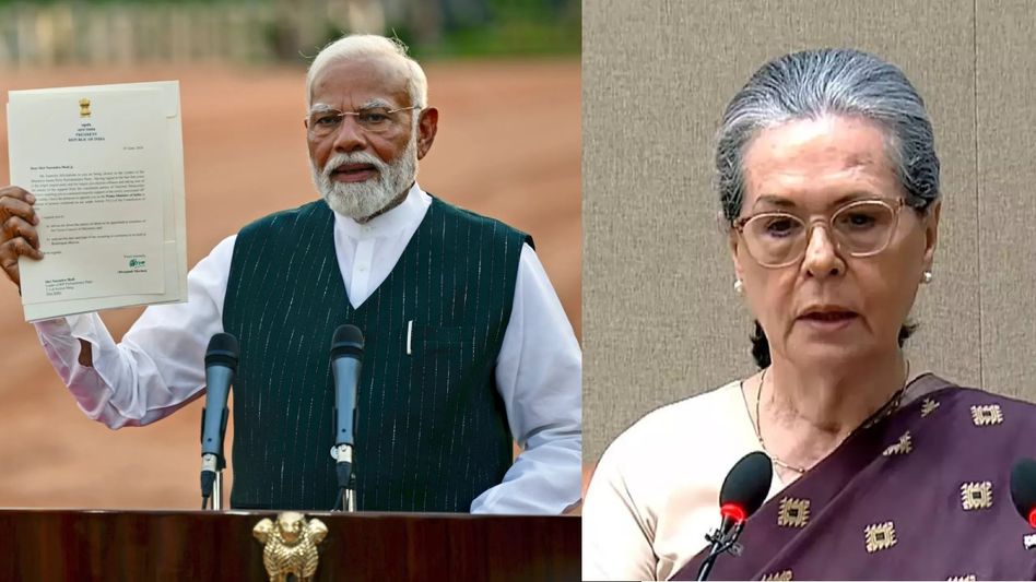 Sonia Gandhi's jibe at Modi's swearing-in ceremony: 'far from taking responsibility for failure Sonia Gandhi's jibe at Modi's swearing-in ceremony: 'far from taking responsibility for failure