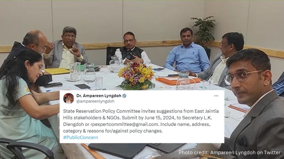 Meghalaya seeks suggestions from stakeholders, NGOs on changes to reservation policy Meghalaya seeks suggestions from stakeholders, NGOs on changes to reservation policy