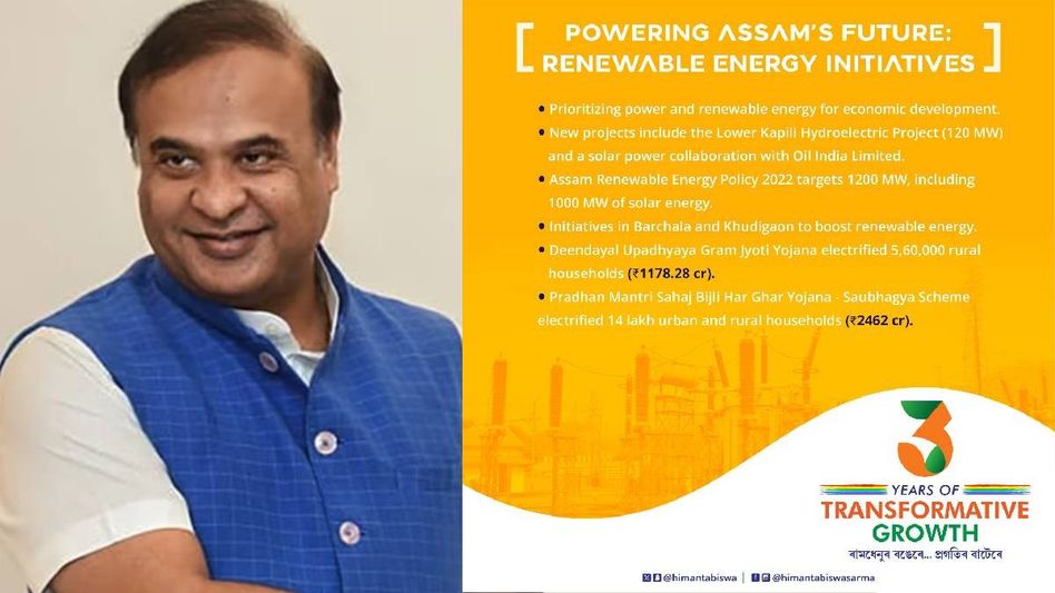 Assam aiming for 'Green energy regime' with new projects: Himanta Biswa Sarma Assam aiming for 'Green energy regime' with new projects: Himanta Biswa Sarma