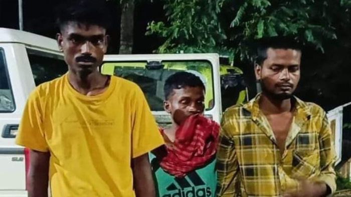 Karimganj Sadar Police arrested three suspects within 24 hours of a theft at Santar Market