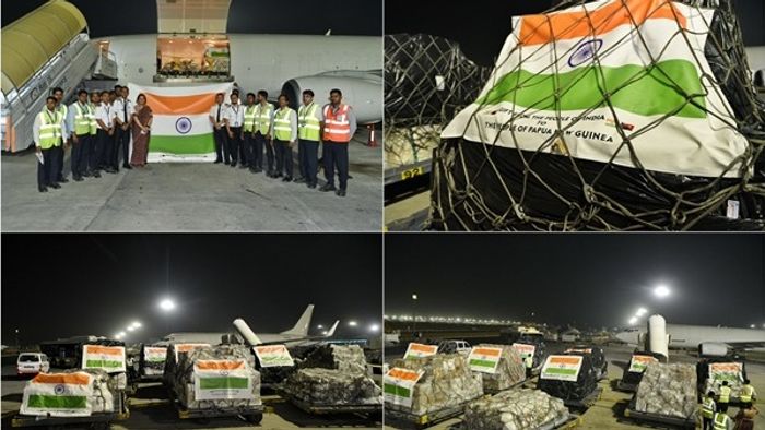 India sends aid to Papua New Guinea