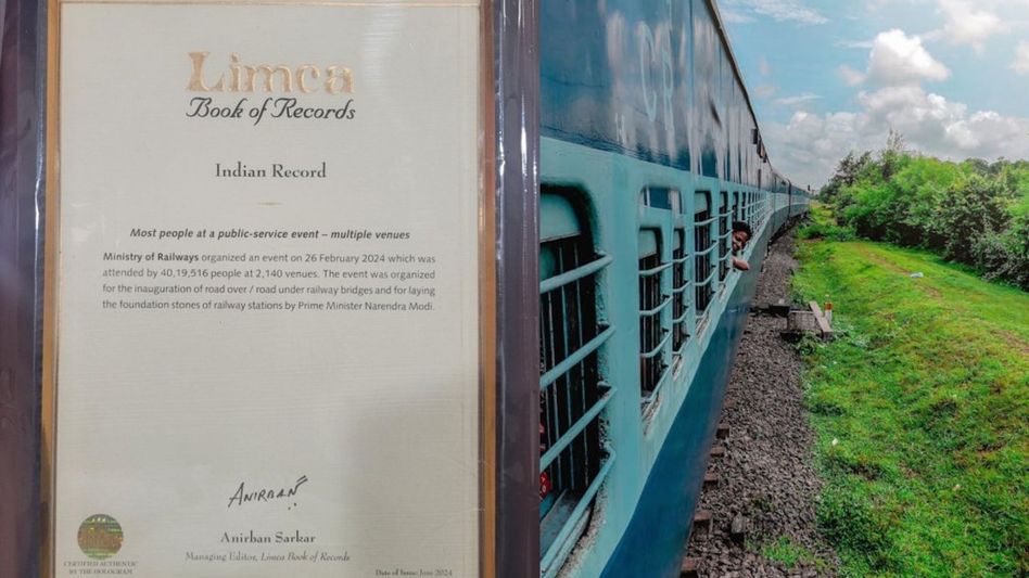 Indian Railways enters Limca Book of Records for largest public service event Indian Railways enters Limca Book of Records for largest public service event