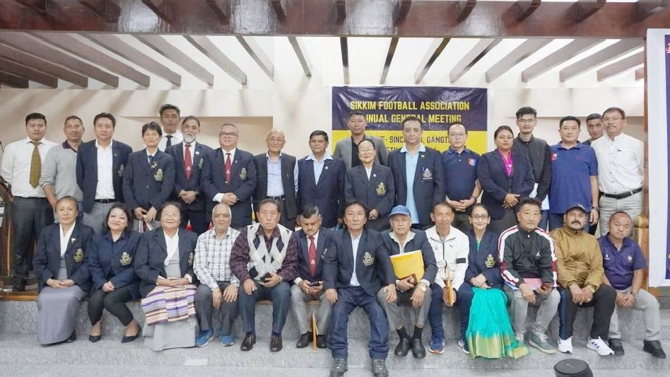 Sikkim Football Association holds annual meet, posthumously honor founding member Sikkim Football Association holds annual meet, posthumously honor founding member