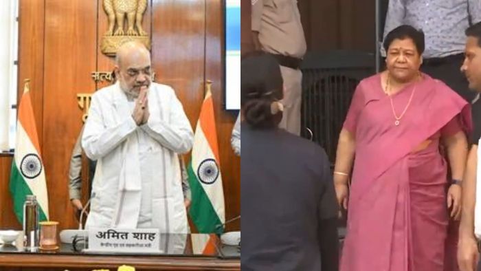 Governor Anusuiya Uikey meets Home Minister Amit Shah to address unrest in Manipur