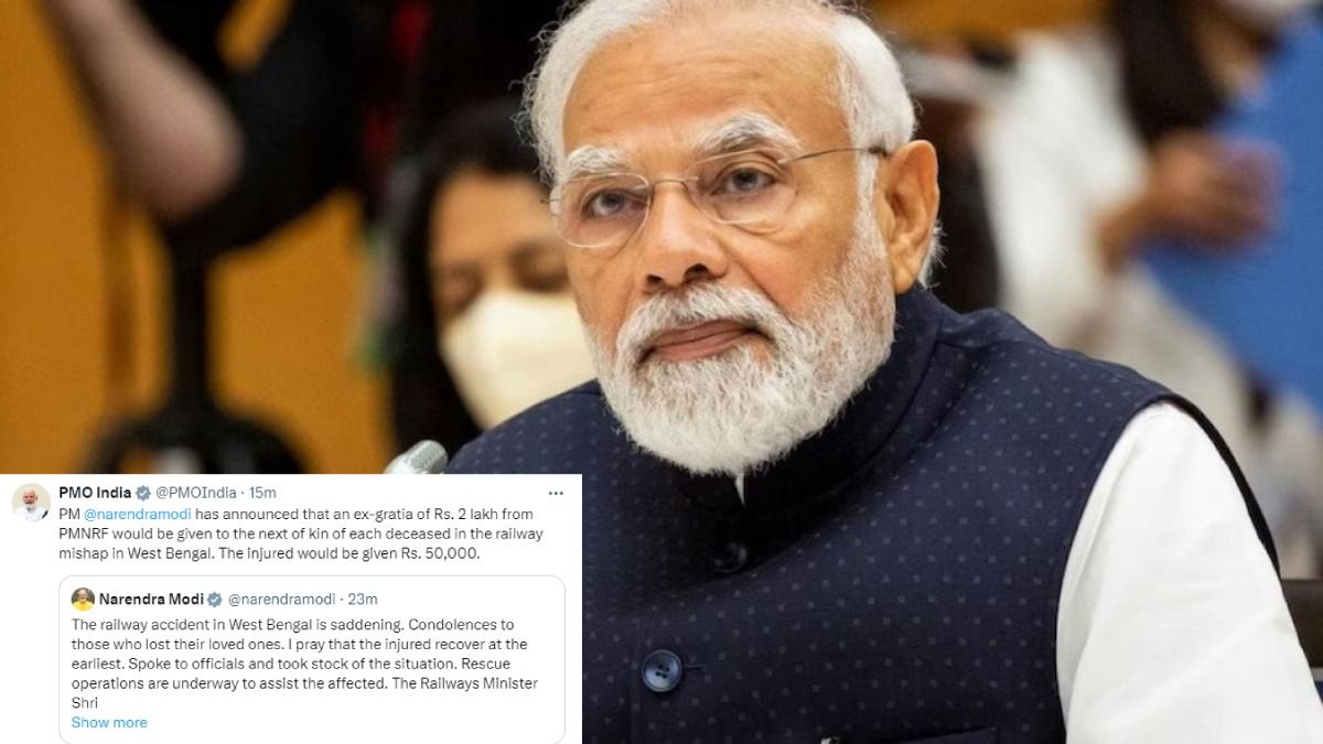 PM Modi announces Rs 2 lakh compensation in West Bengal train tragedy PM Modi announces Rs 2 lakh compensation in West Bengal train tragedy