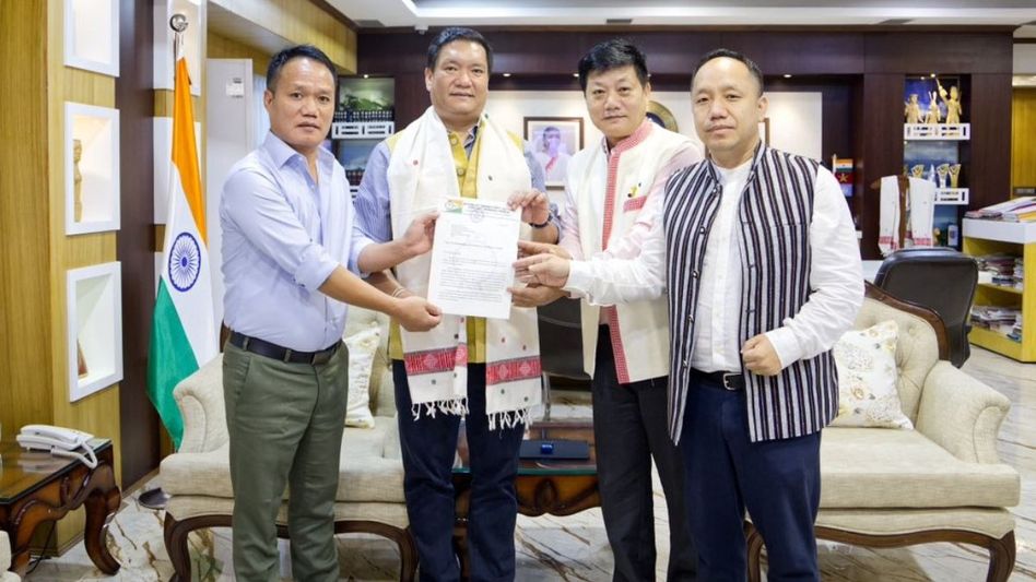 NCP MLAs extend support to Pema Khandu government in Arunachal NCP MLAs extend support to Pema Khandu government in Arunachal