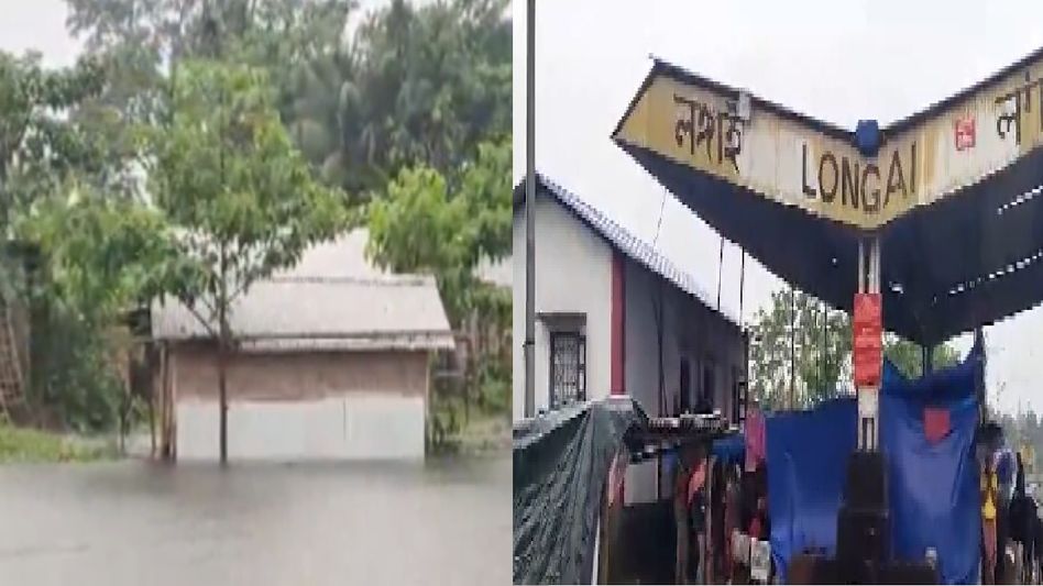 Severe floods ravage Assam's Karimganj, 30 relief camps opened for displaced residents Severe floods ravage Assam's Karimganj, 30 relief camps opened for displaced residents
