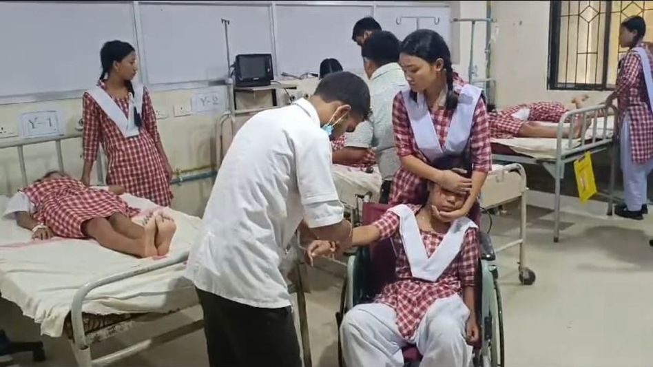 Tripura: 20 school girl students hospitalized after eating meal at hostel Tripura: 20 school girl students hospitalized after eating meal at hostel