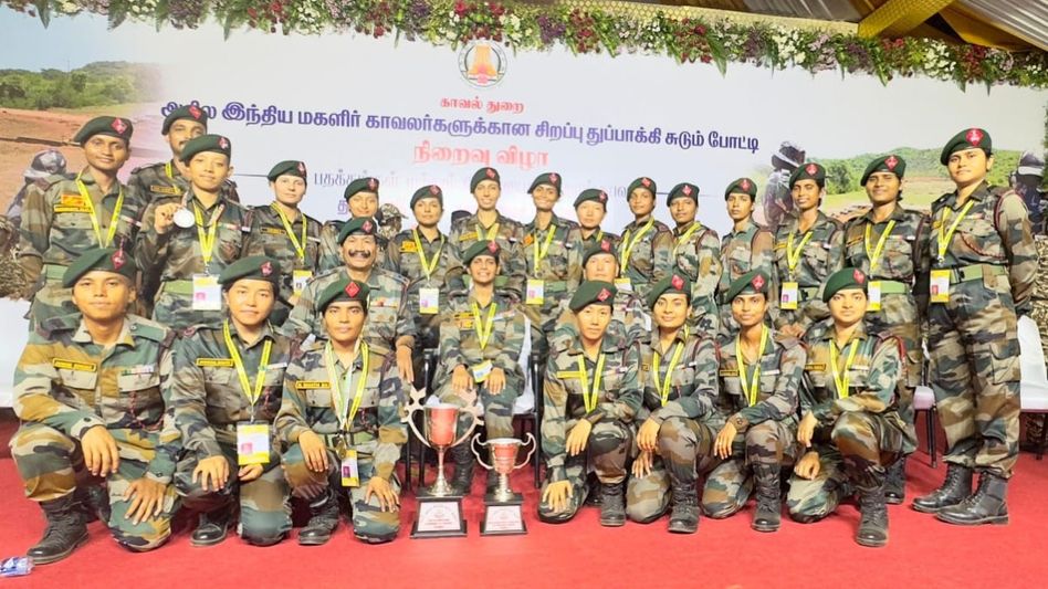 Assam Rifles women shine at service shooting championship Assam Rifles women shine at service shooting championship