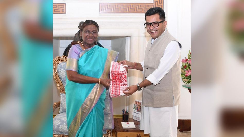 Assam MP Pabitra Margherita visits Rashtrapati Bhavan to extend birthday greetings to President Murmu Assam MP Pabitra Margherita visits Rashtrapati Bhavan to extend birthday greetings to President Murmu
