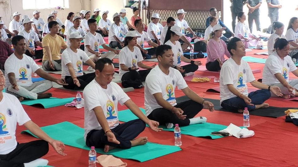 Arunachal observes International Yoga Day with legislative Assembly's participation Arunachal observes International Yoga Day with legislative Assembly's participation