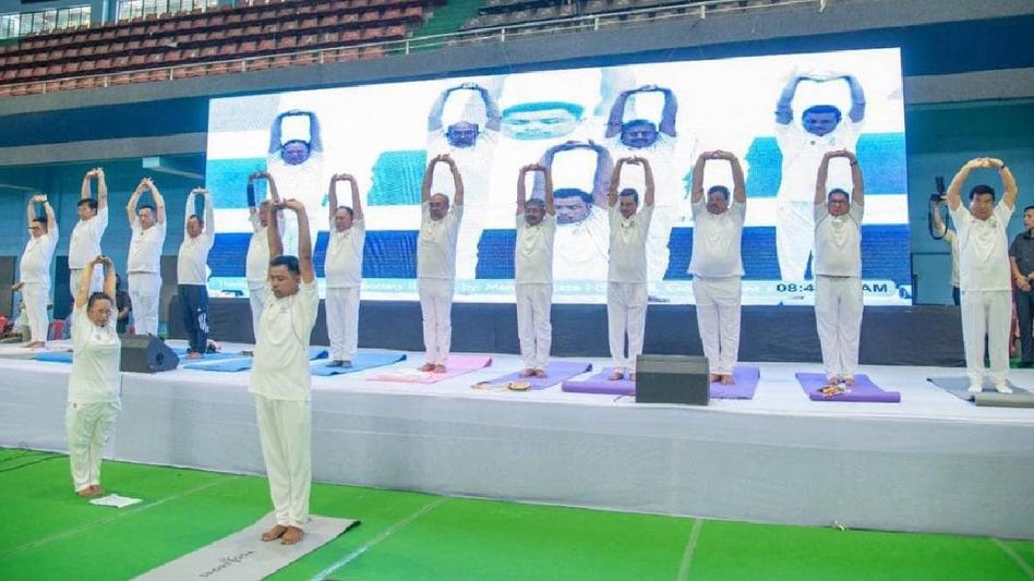 Yoga not only benefits body, but also builds well-disciplined society: Manipur CM Yoga not only benefits body, but also builds well-disciplined society: Manipur CM