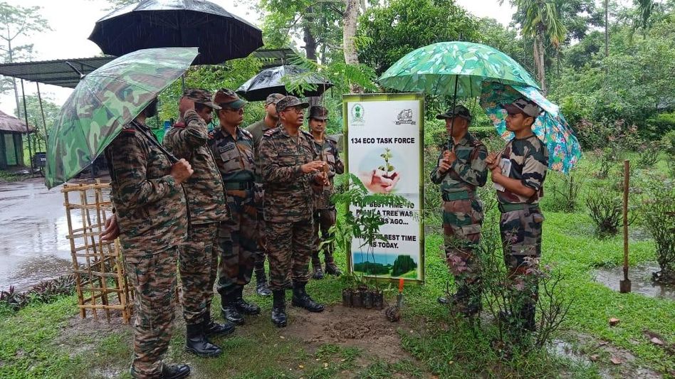 Assam Territorial Army celebrates Platinum Jubilee with mass plantation drive Assam Territorial Army celebrates Platinum Jubilee with mass plantation drive