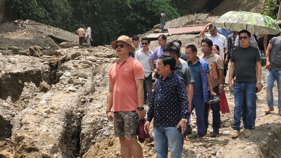 Arunachal CM orders immediate restoration of NH-415 at Karsingsa Arunachal CM orders immediate restoration of NH-415 at Karsingsa