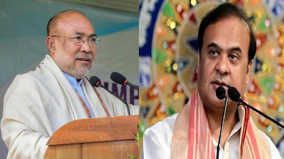 Manipur CM Biren Singh in Guwahati to discuss security challenges along Jiribam-Cachar border with Himanta Biswa Sarma Manipur CM Biren Singh in Guwahati to discuss security challenges along Jiribam-Cachar border with Himanta Biswa Sarma