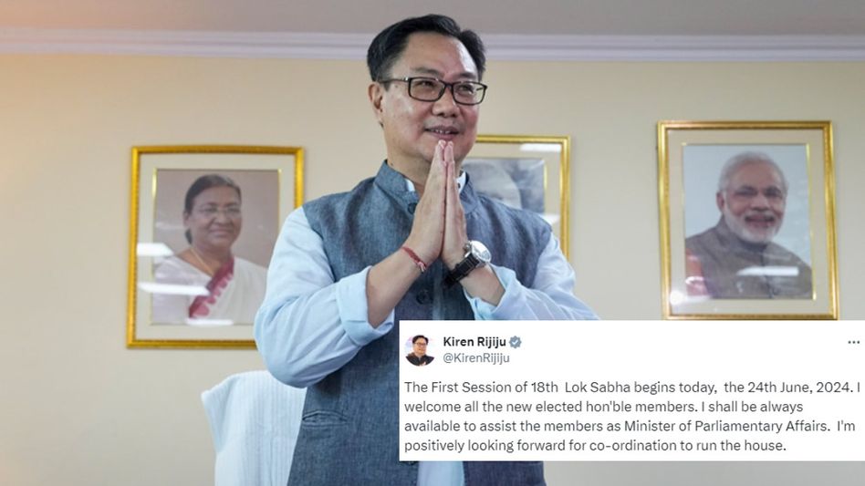Union minister Kiren Rijiju urges strong coordination as 18th Lok Sabha begins Union minister Kiren Rijiju urges strong coordination as 18th Lok Sabha begins