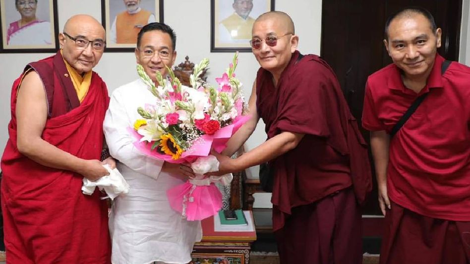 Buddhist leaders congratulate CM Prem Singh Tamang on behalf of His Holiness Buddhist leaders congratulate CM Prem Singh Tamang on behalf of His Holiness