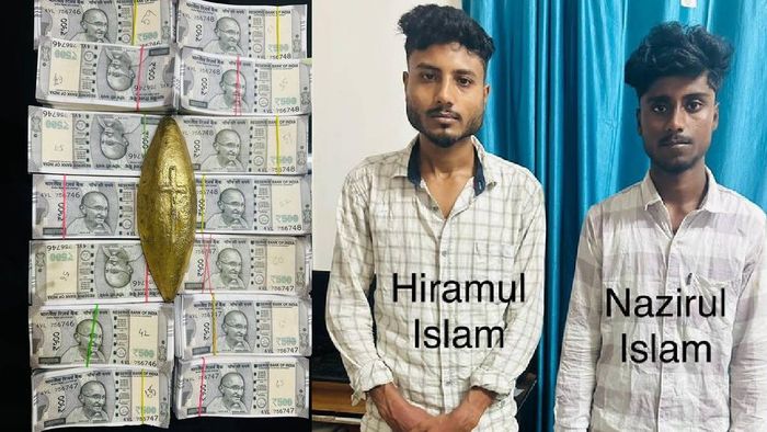 Two men arrested in Guwahati with fake gold and counterfeit currency worth Rs 34.09 lakhs