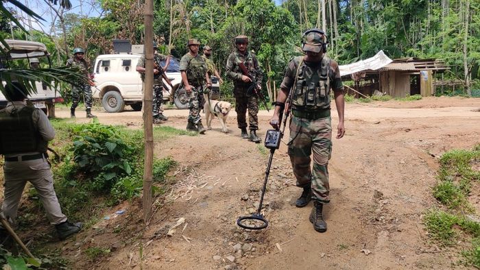 Assam Rifles, CRPF, Manipur Police joint operation in Jiribam against miscreants