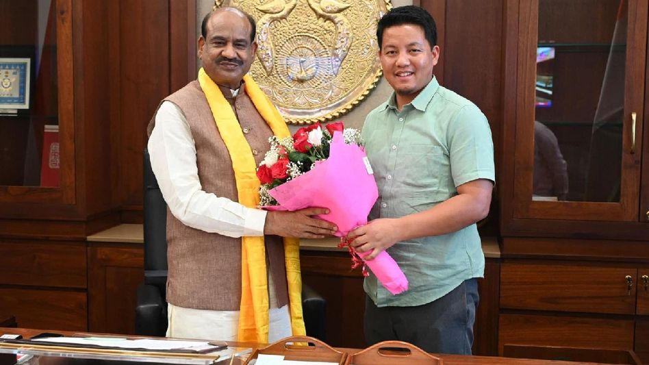 Sikkim MP Indra Hang Subba congratulates Om Birla on second term as Lok Sabha Speaker Sikkim MP Indra Hang Subba congratulates Om Birla on second term as Lok Sabha Speaker