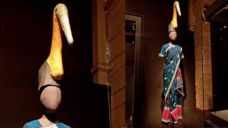 Assam's mekhela sador with Hargila motifs takes center spot at London museum Assam's mekhela sador with Hargila motifs takes center spot at London museum
