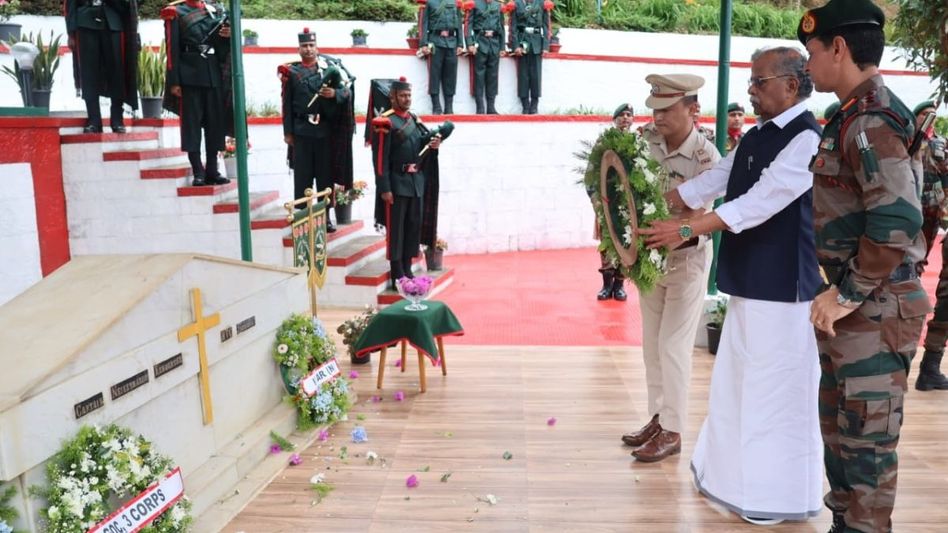 Nagaland Governor commemorates Captain N Kenguruse's 25th Memorial Day, emphasising 'Nation First' Nagaland Governor commemorates Captain N Kenguruse's 25th Memorial Day, emphasising 'Nation First'