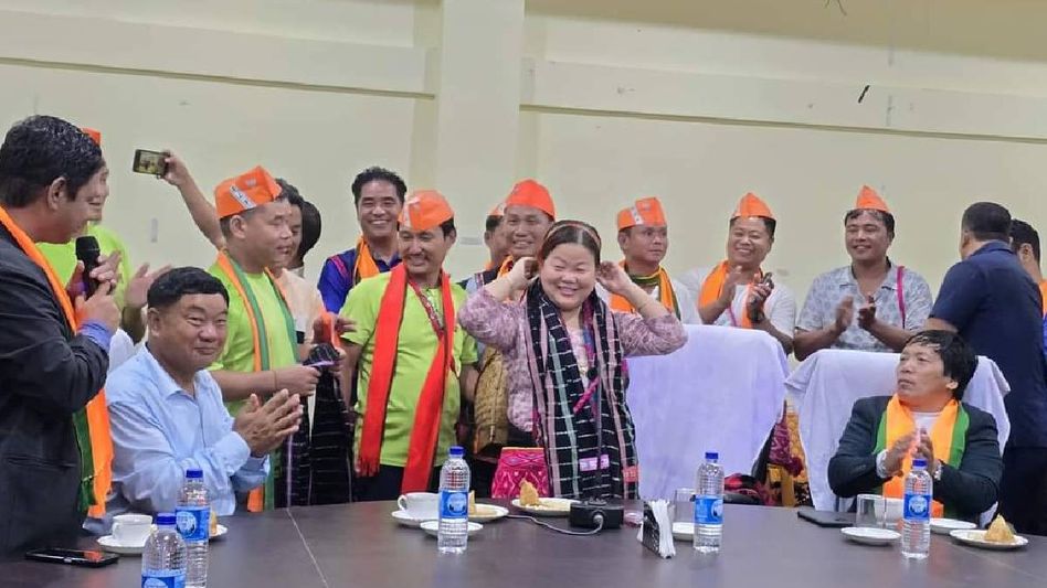 Arunachal's first women Minister Dasanglu Pul accorded warm welcome in Anjaw Arunachal's first women Minister Dasanglu Pul accorded warm welcome in Anjaw