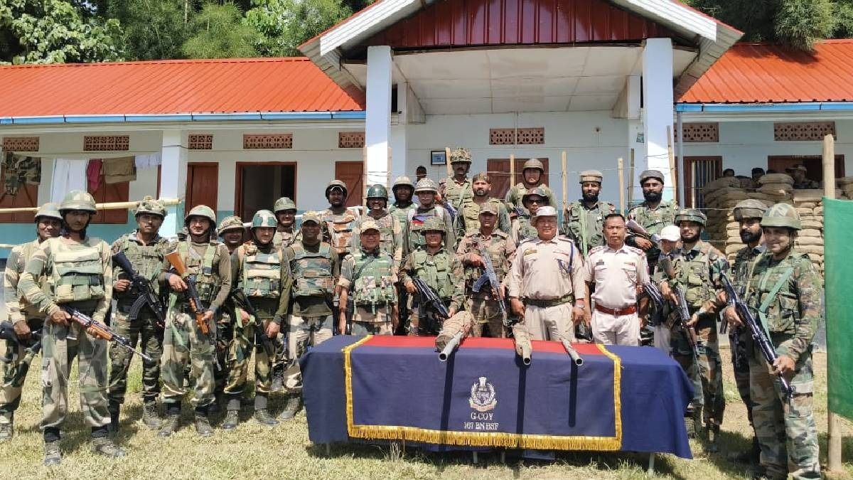 Manipur: Security forces recover improvised weapons in hill and valley districts