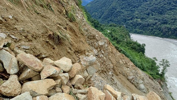 Anjaw District Cut Off: Erosion and Landslides