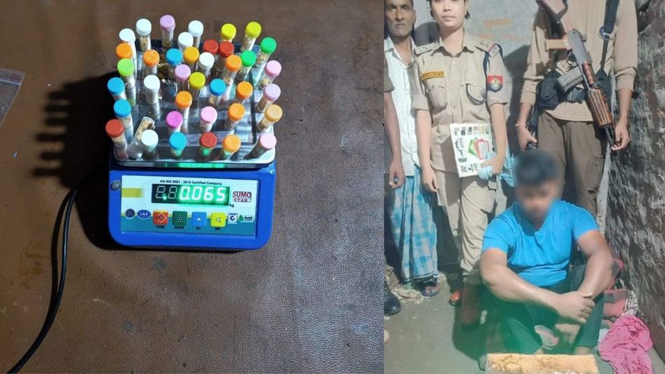 Assam police seize 72 grams of brown sugar in Chariduar, arrest suspected drug dealer Assam police seize 72 grams of brown sugar in Chariduar, arrest suspected drug dealer