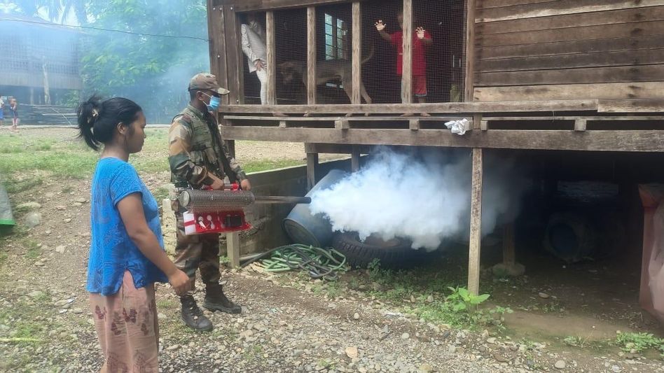 Assam Rifles, locals jointly organise cleanliness drive in 2 Manipur villages Assam Rifles, locals jointly organise cleanliness drive in 2 Manipur villages