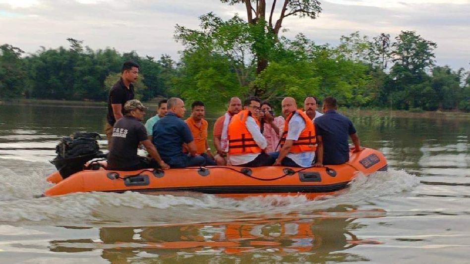 Assam: Union Minister Pabitra Margherita leads flood relief efforts in Margherita  Assam: Union Minister Pabitra Margherita leads flood relief efforts in Margherita