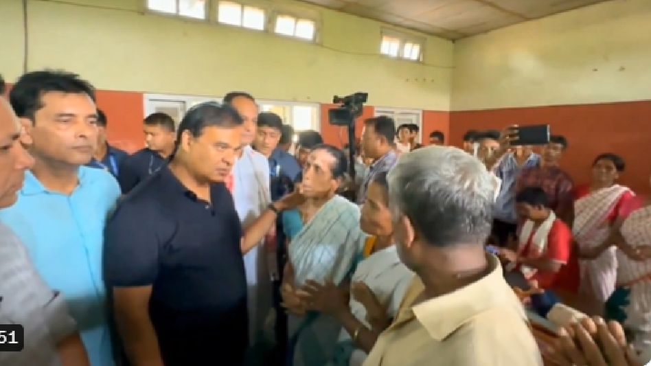 Himanta Biswa Sarma assesses flood damage in Palashbari, announces housing relief under PMAY Himanta Biswa Sarma assesses flood damage in Palashbari, announces housing relief under PMAY