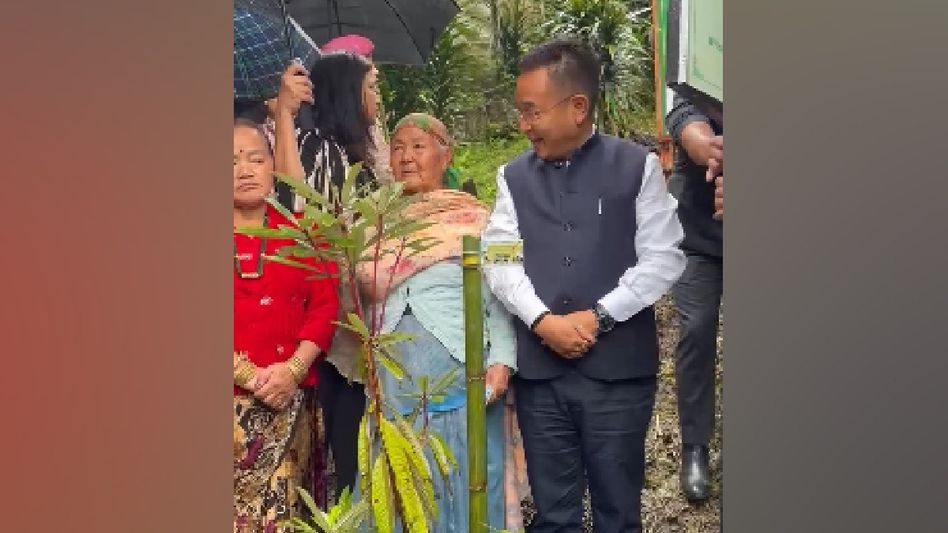 Sikkim CM Prem Singh Tamang, mother participate in Paryawaran Parva, plant sapling in 'Ek Ped Maa ke Naam' campaign Sikkim CM Prem Singh Tamang, mother participate in Paryawaran Parva, plant sapling in 'Ek Ped Maa ke Naam' campaign