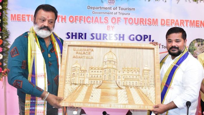 Review meeting held with state officials and Tripura Tourism Minister