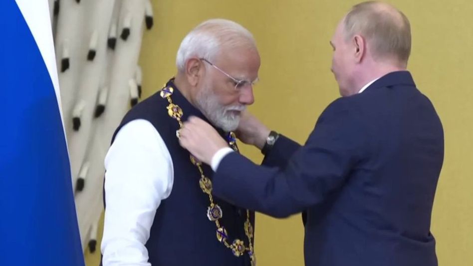 PM Modi receives Russia’s highest State Award PM Modi receives Russia’s highest State Award