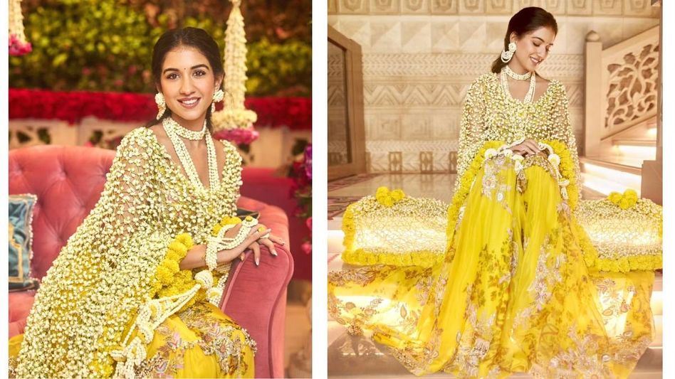 Radhika Merchant's 'phoolon ki chadar dupatta' from Haldi ceremony is a blend of tradition and culture Radhika Merchant's 'phoolon ki chadar dupatta' from Haldi ceremony is a blend of tradition and culture