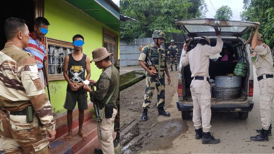Manipur: In search op across state, security forces arrest 2 with arms, ammunition Manipur: In search op across state, security forces arrest 2 with arms, ammunition