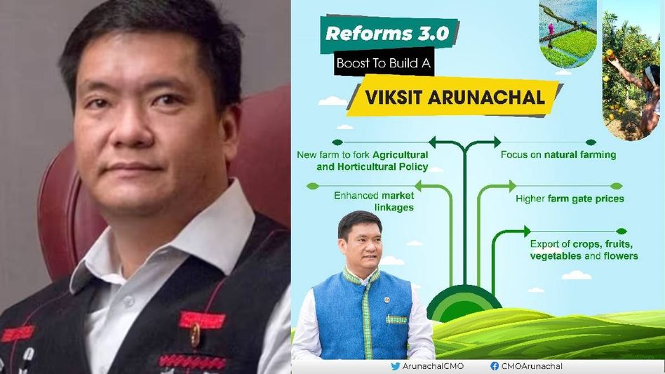 Arunachal CM says 'Reforms 3.0' to propel state towards development, focus on natural farming Arunachal CM says 'Reforms 3.0' to propel state towards development, focus on natural farming
