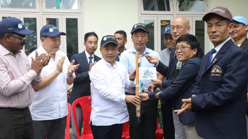 Sikkim CM flags off mountaineering expedition of IHCAE to Kang Yatse Peaks Sikkim CM flags off mountaineering expedition of IHCAE to Kang Yatse Peaks