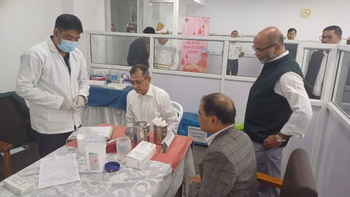 Meghalaya High Court hosts blood donation camp