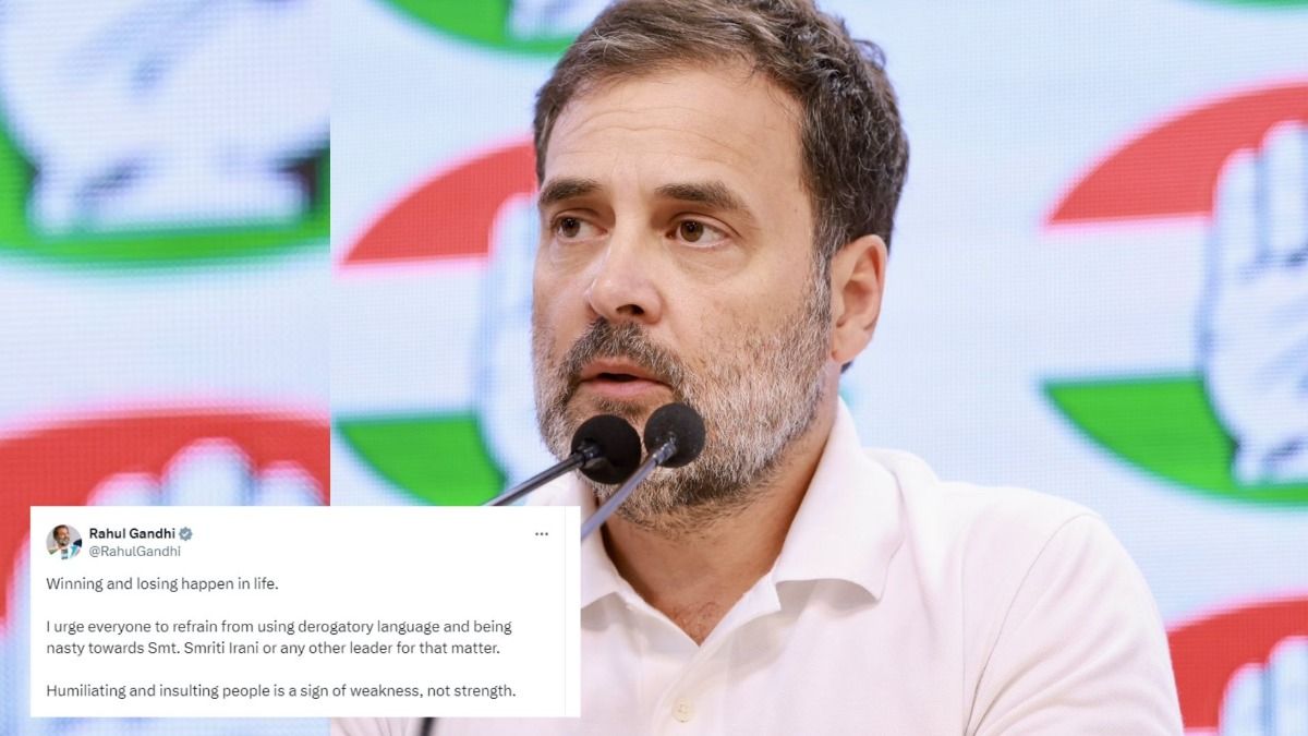 Rahul Gandhi urges respect post Smriti Irani's Amethi defeat