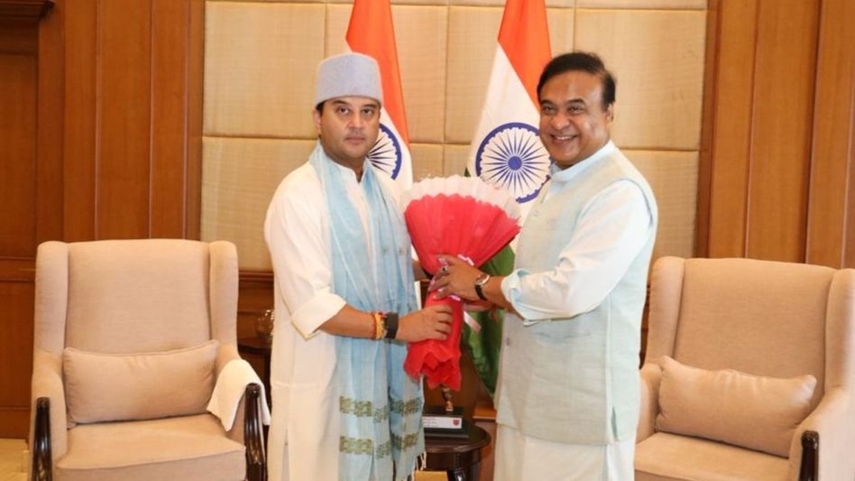DoNER minister, Himanta Biswa Sarma discuss expanding telecom services in Assam DoNER minister, Himanta Biswa Sarma discuss expanding telecom services in Assam